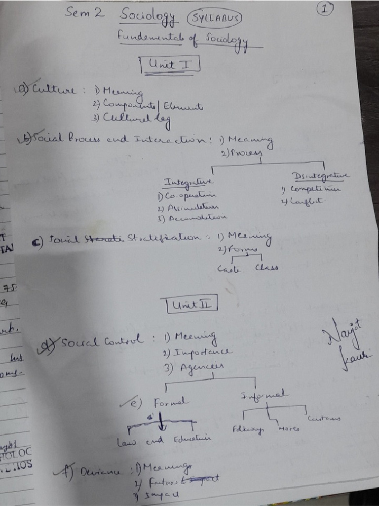 Sem 2 Sociology | PDF