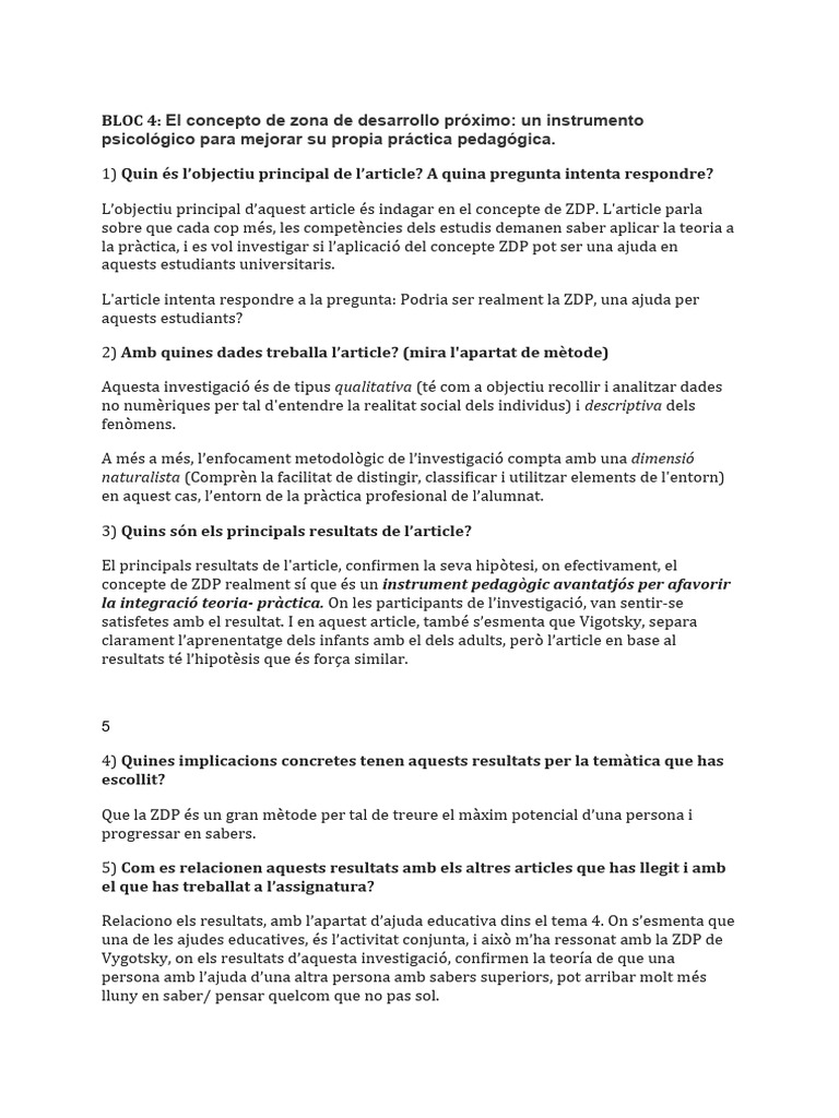 Bloc 4 | PDF