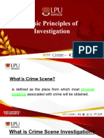 Basic Principles of Investigation