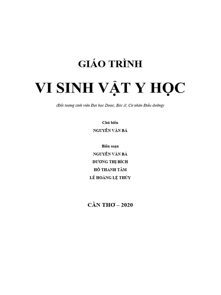 Giáo Trình Vi Sinh | PDF