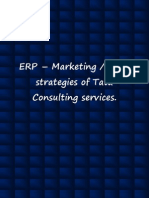 ERP - Marketing / Sales Strategies of Tata Consulting Services