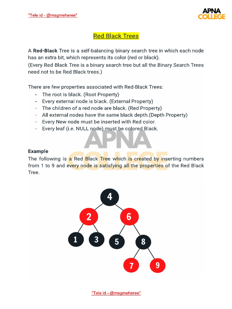 Red Black Trees in Java | PDF