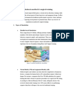 Simulation in Medical Training