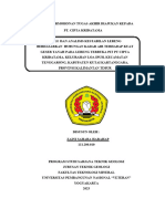 Proposal Tugas Akhir - PT. Cipta Kridatama - Zaini Sahara Harahap - Universitas Pembangunan Nasional Veteran Yogyakarta 2