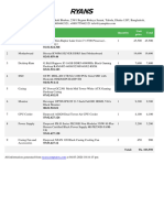 #Slno Category Product Quantity Unit Price Total