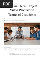 3E Final Term Project Video Production