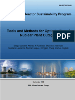 Tools and Methods For Optimization of Nuclear Plant Outages