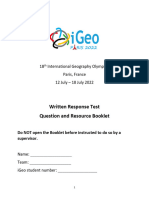18th IGeo 2022 WRT Question and Resource Booklet