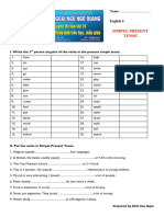 Simple Present Tense (HTĐ)