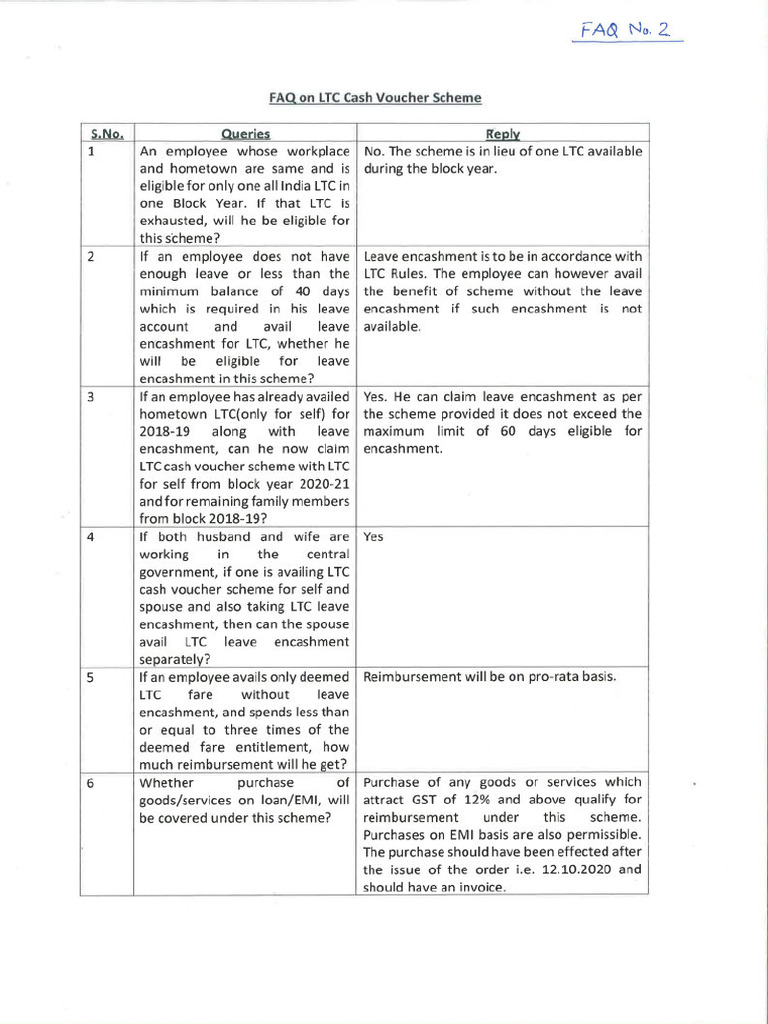 LTC Voucher Scheme - Page2 | PDF