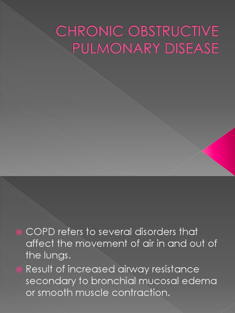 Chronic obstructive pulmonary disease