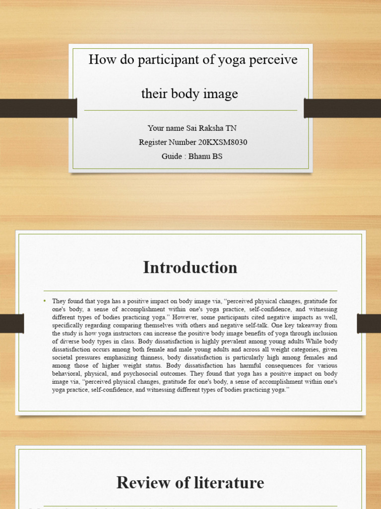 Yoga's Impact on Body Image Perception | PDF | Body Image | Eating Disorder