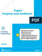 RW 11 12 Unit 18 Lesson 1 Position Paper Purpose and Audience