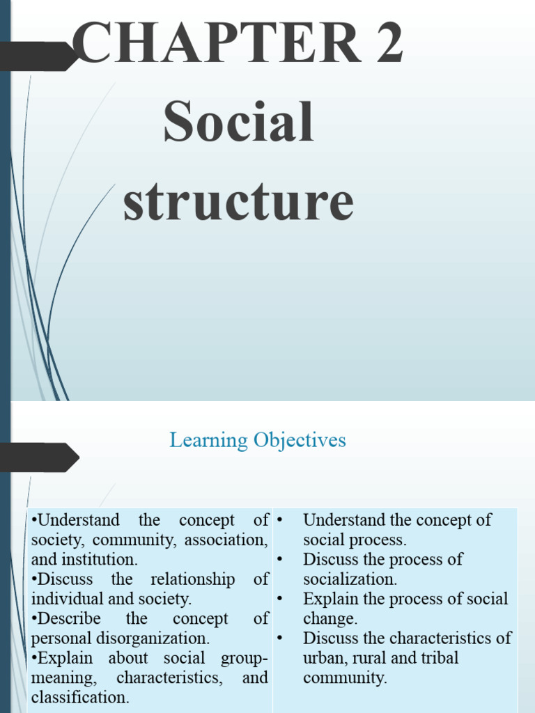 Understanding Social Structure and Community | PDF | Socialization ...