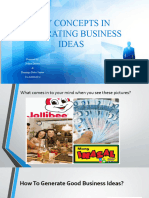 Key Concepts in Generating Business Ideas