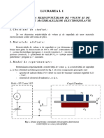 LI-1 - Rezistivitatea de Volum Si de Suprafata