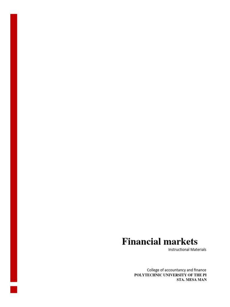 Finance Module for College Students | PDF | Repurchase Agreement ...