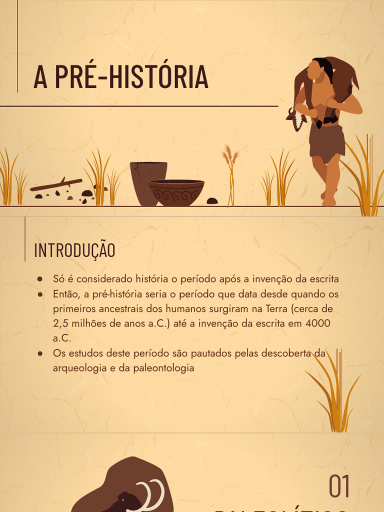 Pré-História: Idades da Pedra e Metais | PDF