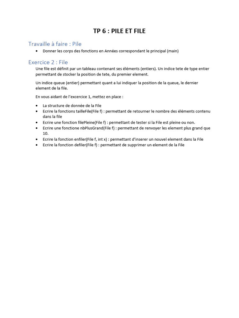 TP 6 Pile File | PDF