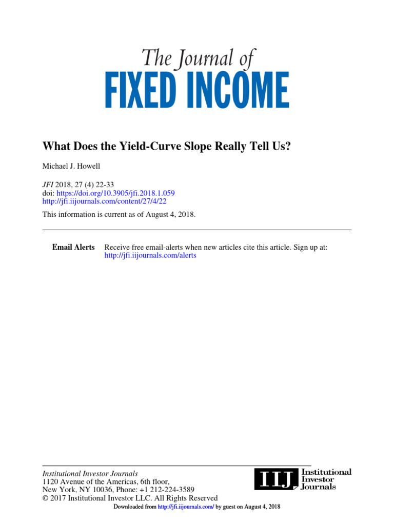 Understanding Yield-Curve Slope Insights | PDF | Yield Curve | Bonds ...
