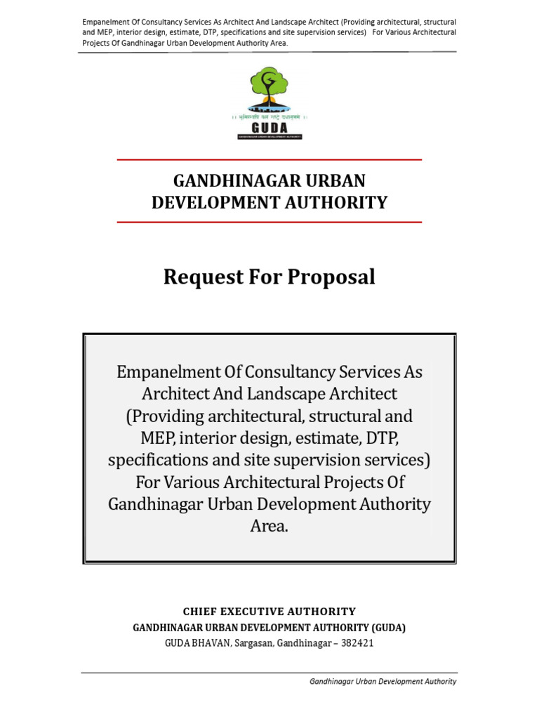 RFP for Architectural Consultancy Services | PDF | Architect | Request ...