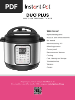 InstantPot Duo Plus PDF Pressure Cooking Cooking