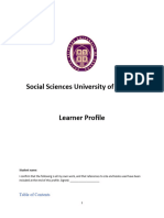 Learner Profile - FName - LName