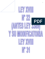 LEY XVIII - #22 (Antes Ley 3389) Con Modificación Ley XVIII - #31