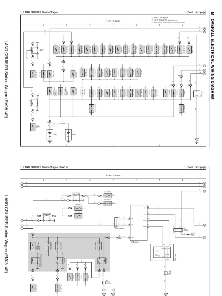 Land Cruiser Station Wagon Wiring Diagram | PDF