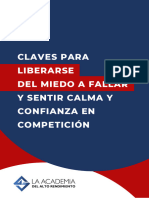 Claves para Liberarse Del Miedo A Fallar Y Sentir Calma Y Confianza en Competición