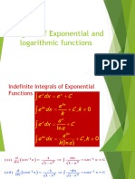 L.O.4.2 - Integrals of Exponential and Logarithmic Functions