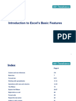 Introduction To Excel - Course Notes