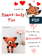 Heart Belly Fox Amigurumi Chiacrafts