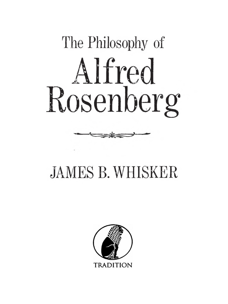 Alfred Rosenberg's Philosophy | PDF | Nazism | Nazi Germany