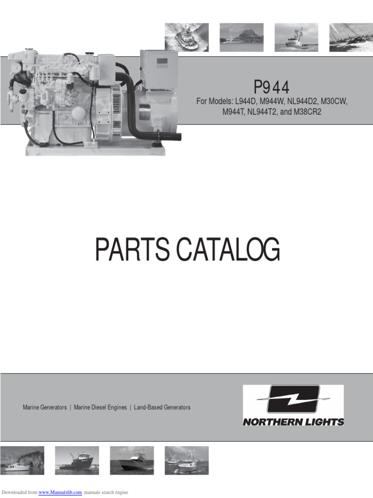 Northern Lights m944t Parts Manual | PDF | Piston | Engines