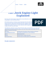 Check Engine Light Suzuki Baleno Esteem 1997/1998