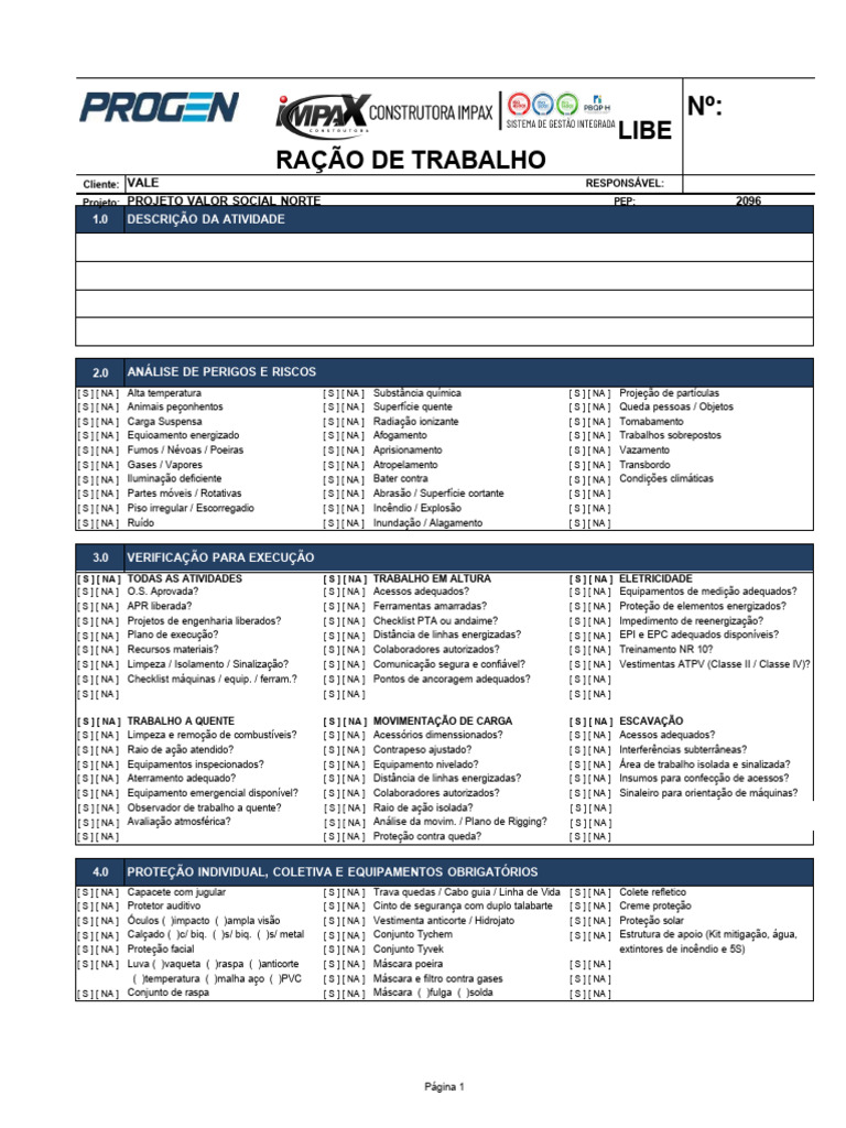 Análise de Riscos e Segurança no Trabalho | PDF