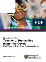 WHSG Humanities Recruitment Pack Dec 23 Final