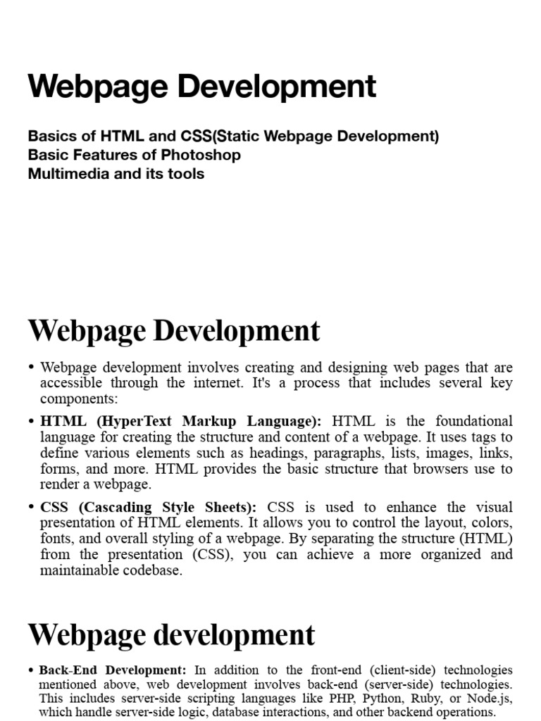 Unit 7. Webpage Development | PDF | Adobe Photoshop | Html