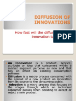 Diffusion of Innovations: How Fast Will The Diffusion of The Innovation Take Place?
