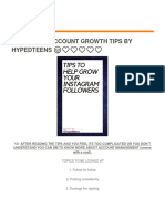 Hypedteens effective account growth tips 