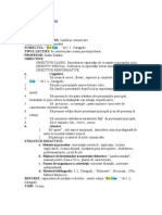 PROIECT DE LECŢIE - Goe - Caractrizarea Personajului