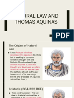 Thomas Aquinas and Natural Law