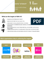 What are the targets of SDG #1