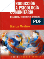 Montero Introduccion a La Psicologia Comunitaria (1)