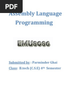 Assembly Language Programs