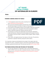 Class Notes- Rise of Nationalism in Europe