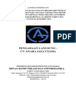 Pengadaan Langsung: Cv. Anara Jaya Utama: Dinas Komunikasi Dan Informatika