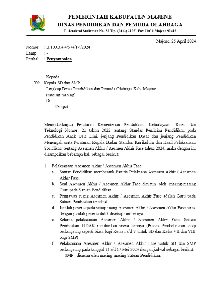 Surat Edaran | PDF