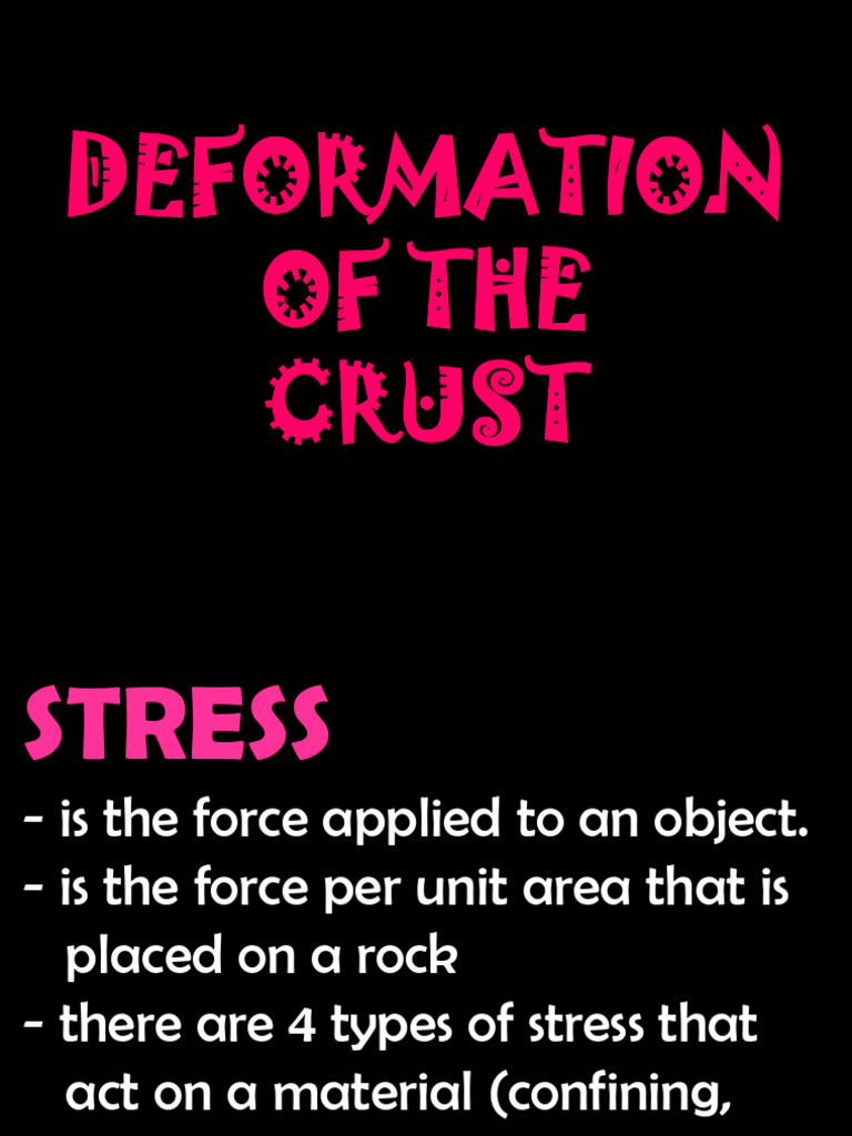 Deformation of The Crust | PDF | Fault (Geology) | Plate Tectonics